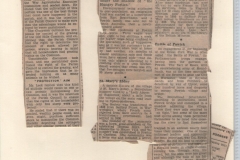 Local Newspaper cuttings