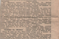 Mrs Winsmore-Hooper Obituary