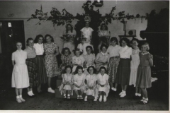 Callow End May Queen circa 1952/3 and the Maypole Dancers