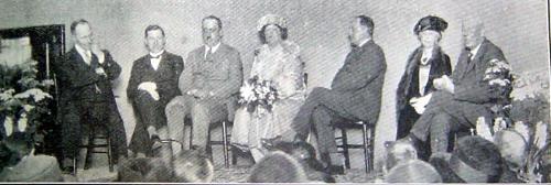 The Earl  Countess Beauchamp at the opening of Callow End's new parish Hall 1926